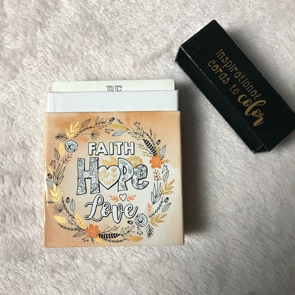 Faith Hope Love Coloring Cards - Inspirational Cards to Color New - Picture 5 of 10